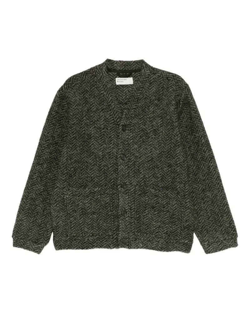 Universal Works Raven Cardigan - Grün Grün