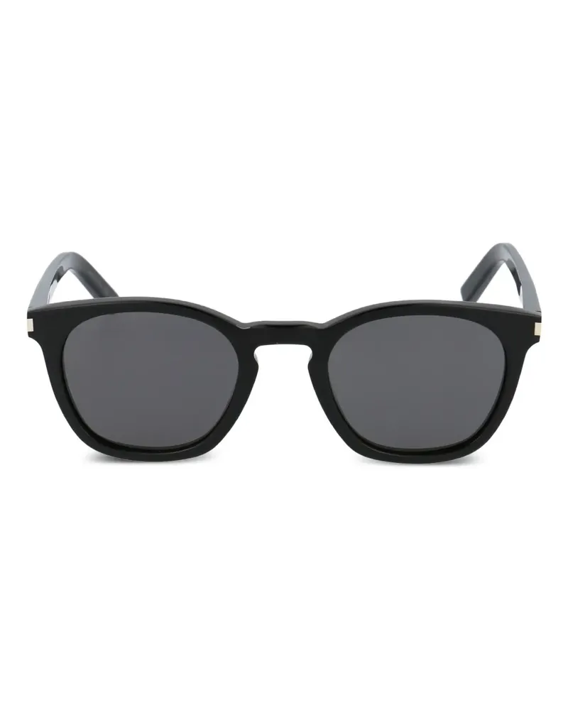 Saint Laurent Runde Sonnenbrille - Schwarz Schwarz