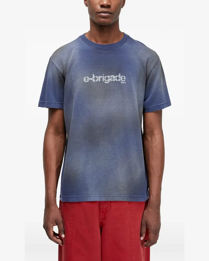 Osklen T-Shirt mit grafischem Print - Blau Blau