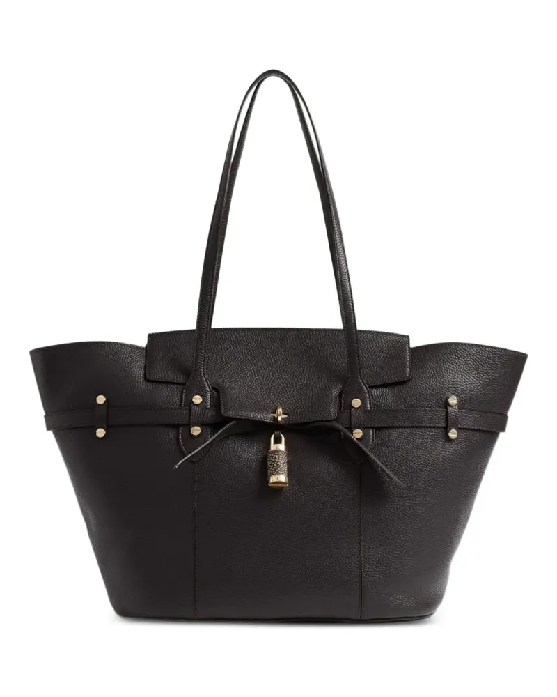 Borbonese Großer Premiere Tote Bag mit Schloss - Braun Braun