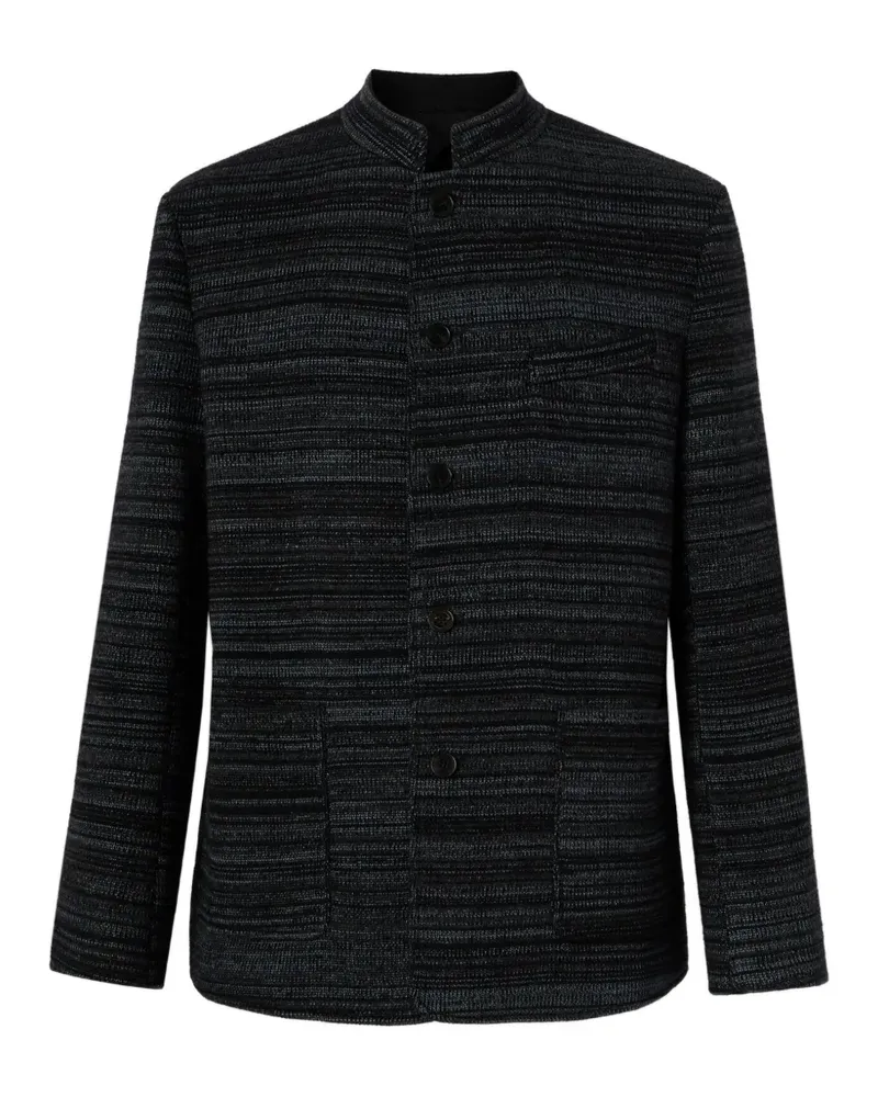 Missoni Gestreifte Jacke aus Wolle und Viskose - Grau Grau