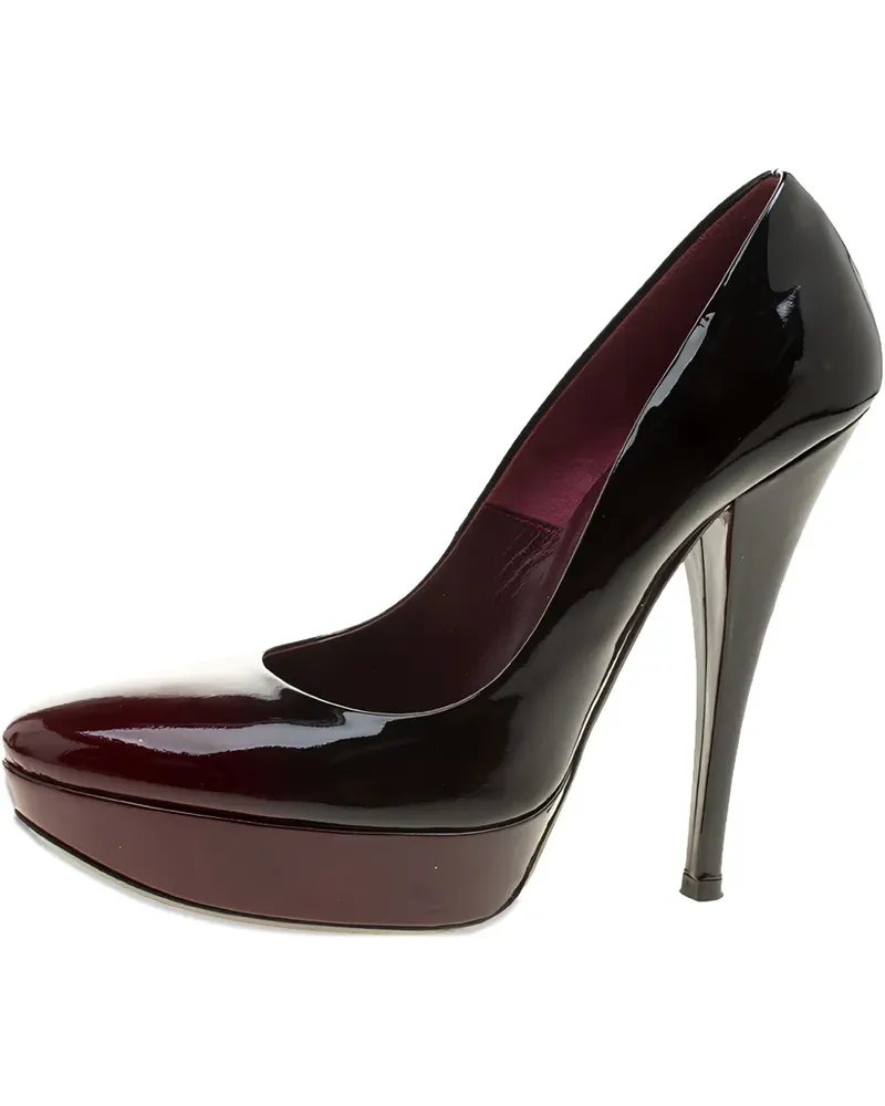 Loriblu Plateau-Pumps aus Kalbsleder 140mm - Schwarz Schwarz