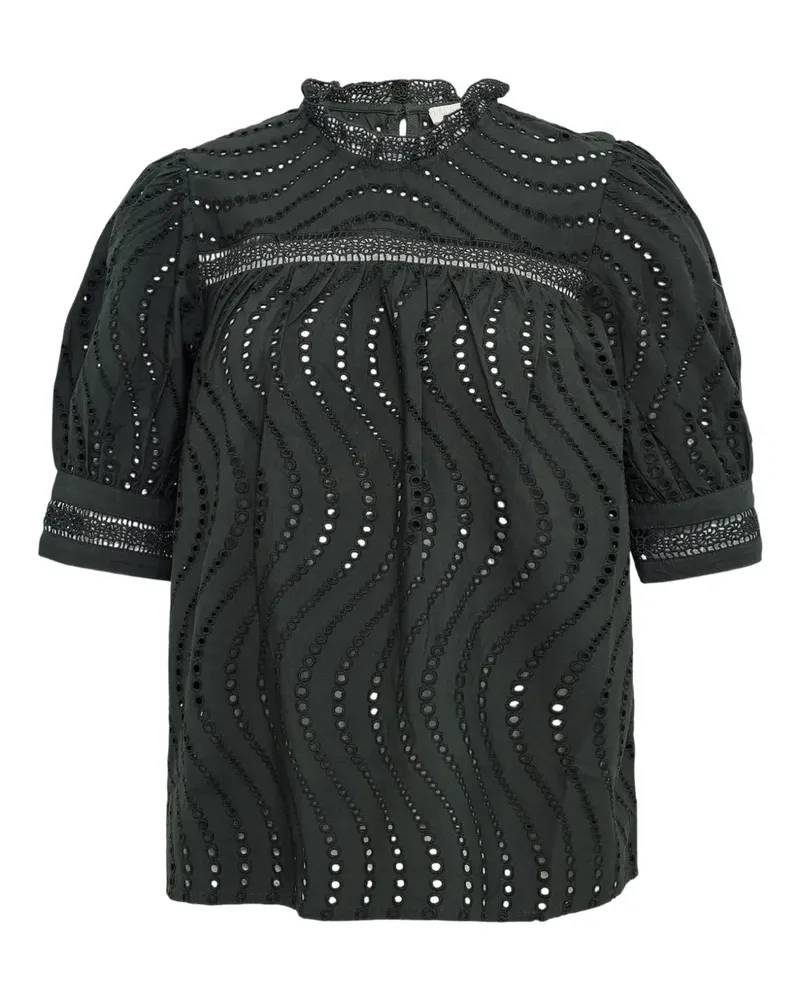 Ulla Johnson Kurzärmelige Bluse - Schwarz Schwarz