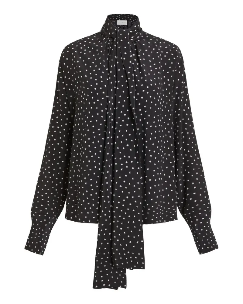 P.A.R.O.S.H. P.A.R.O H. Bluse mit Sterne-Print - Schwarz Schwarz