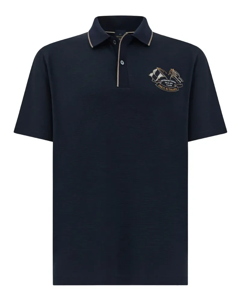 Paul & Shark International Sailing Club embroidery polo shirt - Blau Blau