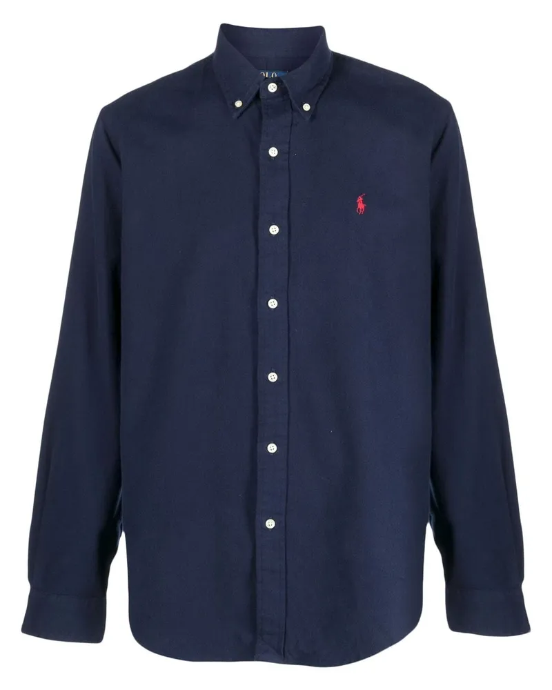 Ralph Lauren Hemd mit Polo Pony - Blau Blau