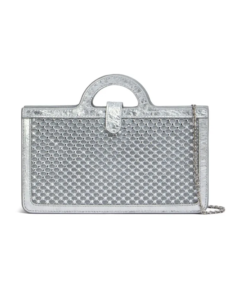 Marni Tropicallia Portemonnaie mit Kettenriemen - Silber Silber