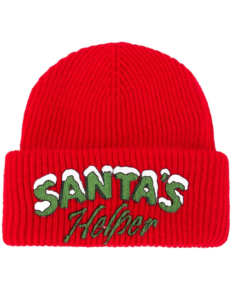 Philosophy Di Lorenzo Serafini Beanie mit Print - Rot Rot