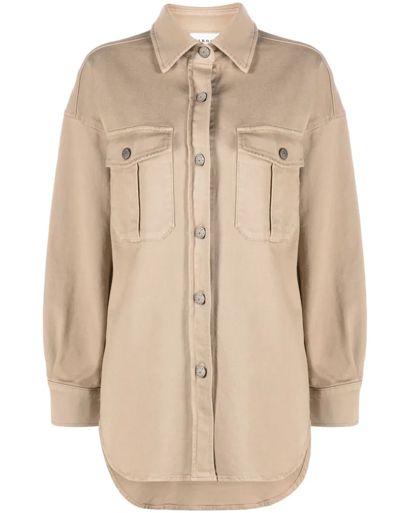 P.A.R.O.S.H. P.A.R.O H. Jeansjacke mit Knöpfen - Nude Nude