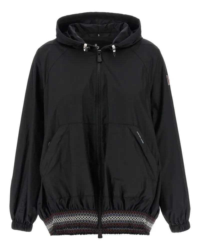 Moncler Samedans Jacke mit Mesh-Besatz - Schwarz Schwarz