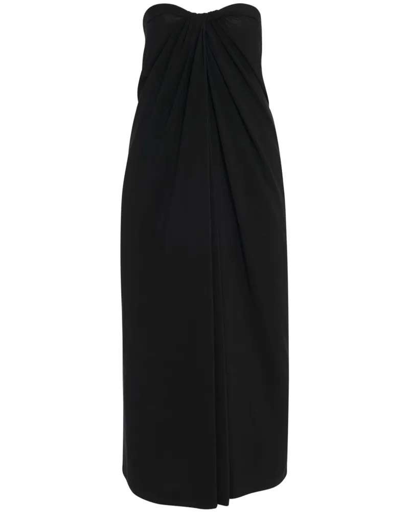 Rosetta Getty Schulterfreies Twist Maxikleid - Schwarz Schwarz