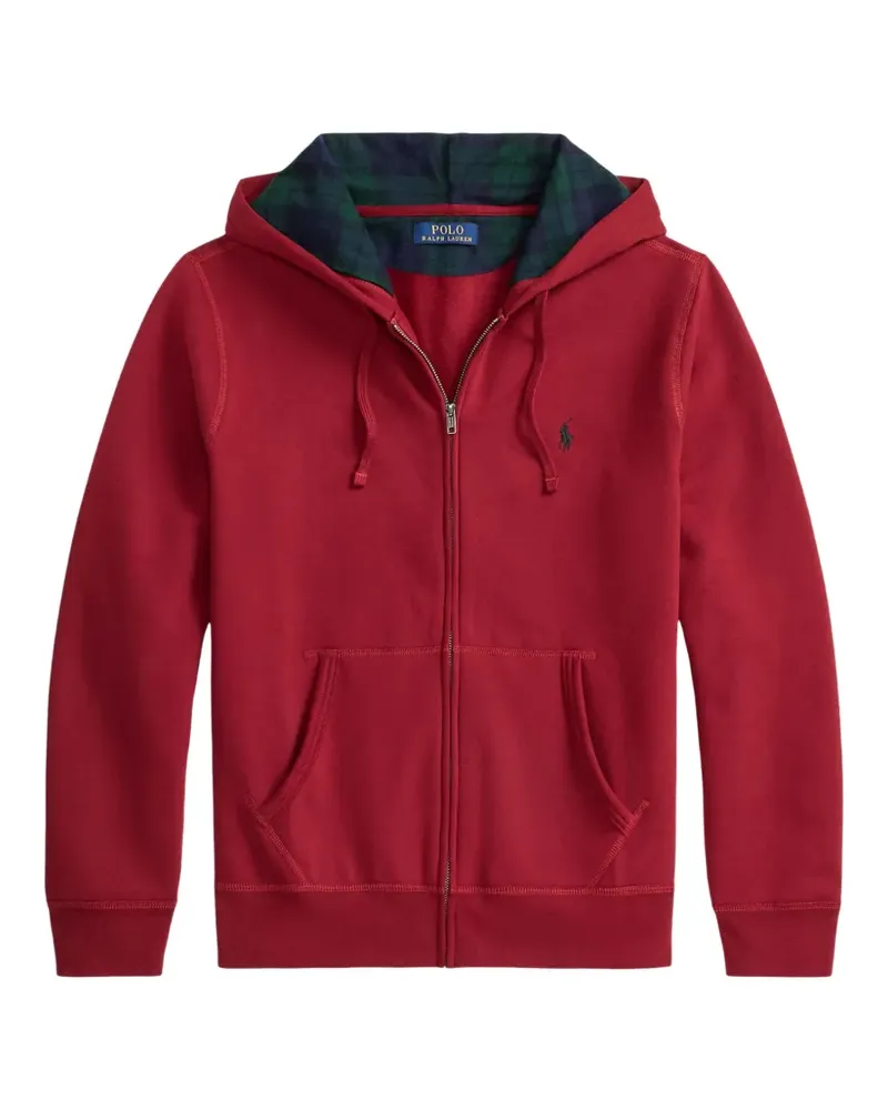 Ralph Lauren Kapuzenjacke aus Fleece - Rot Rot