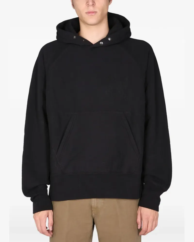 Engineered Garments Hoodie mit Druckknöpfen - Schwarz Schwarz