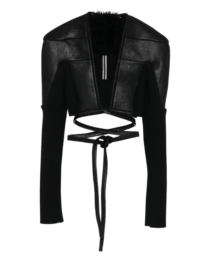 Rick Owens Tight Jacke - Schwarz Schwarz