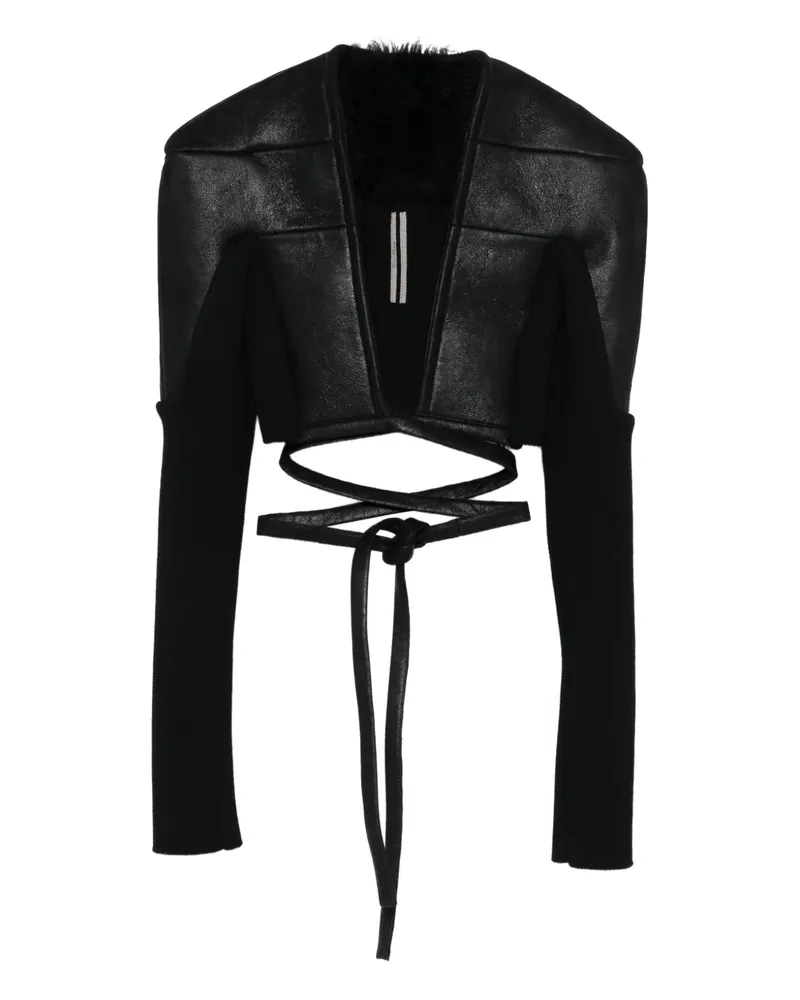 Rick Owens Tight Jacke - Schwarz Schwarz