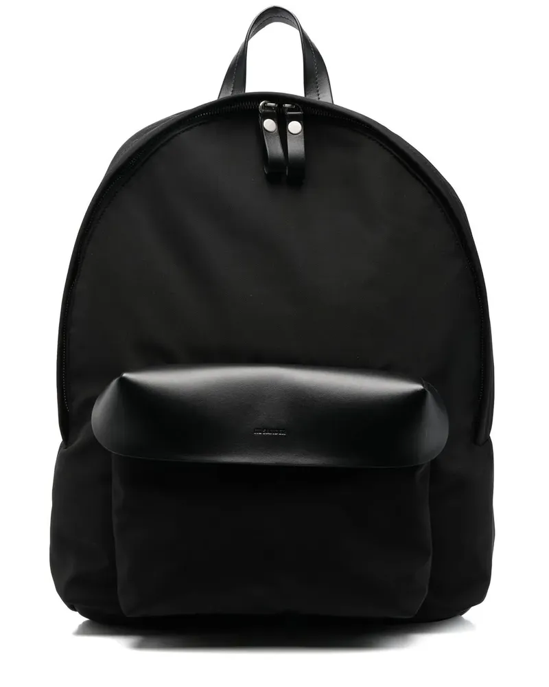 Jil Sander Rucksack mit Logo-Prägung - Schwarz Schwarz