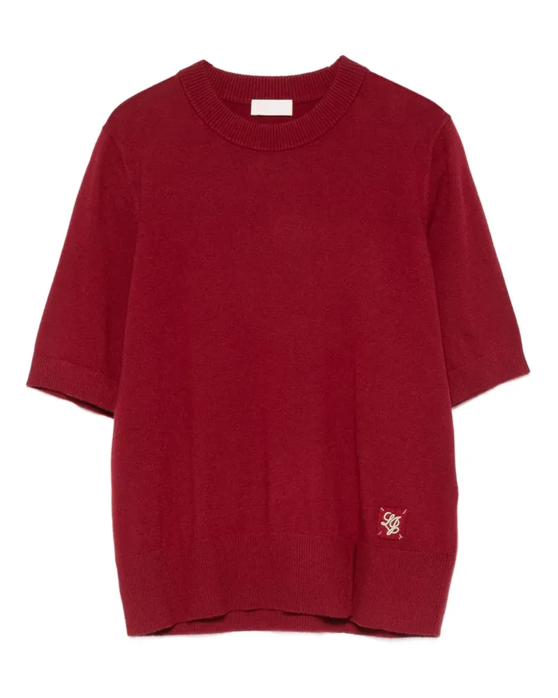 Liu Jo T-Shirt mit Logo-Patch - Rot Rot