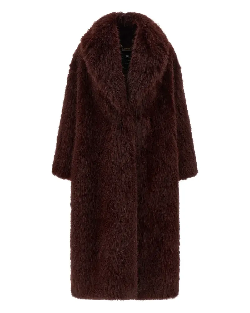 Elisabetta Franchi Mantel mit Schalkragen - Weiß Weiß