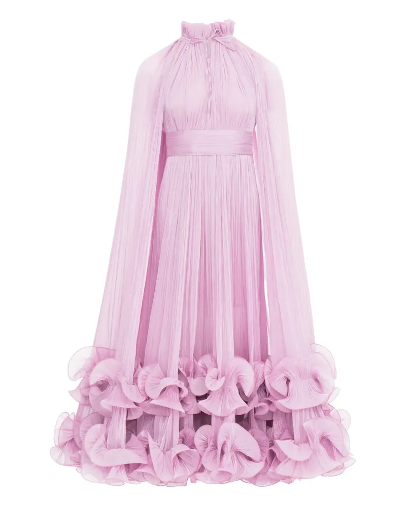 Ana Radu Kleid im Cape-Stil - Rosa Rosa