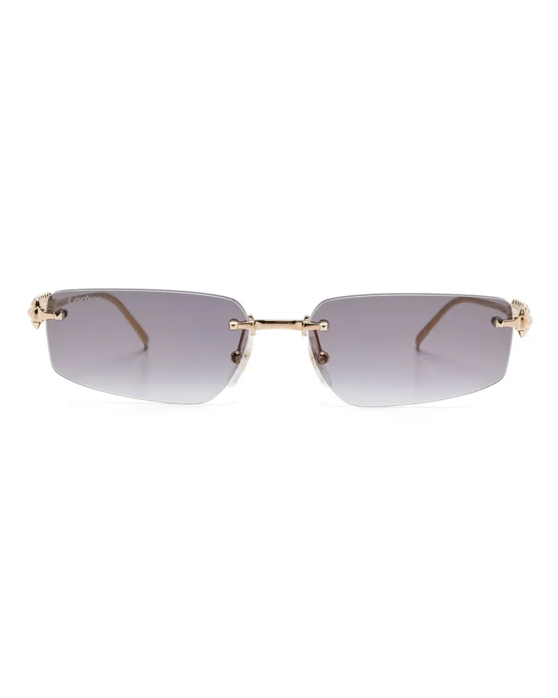 Cartier Rahmenlose Sonnenbrille - Gold Gold