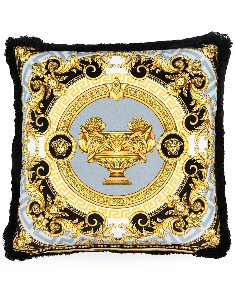 Versace La Coupe Des Dieux Kissen (45cm x 45cm) - Schwarz Schwarz