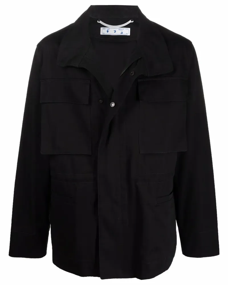 OFF-WHITE Utility-Jacke mit Arrows-Motiv - Schwarz Schwarz
