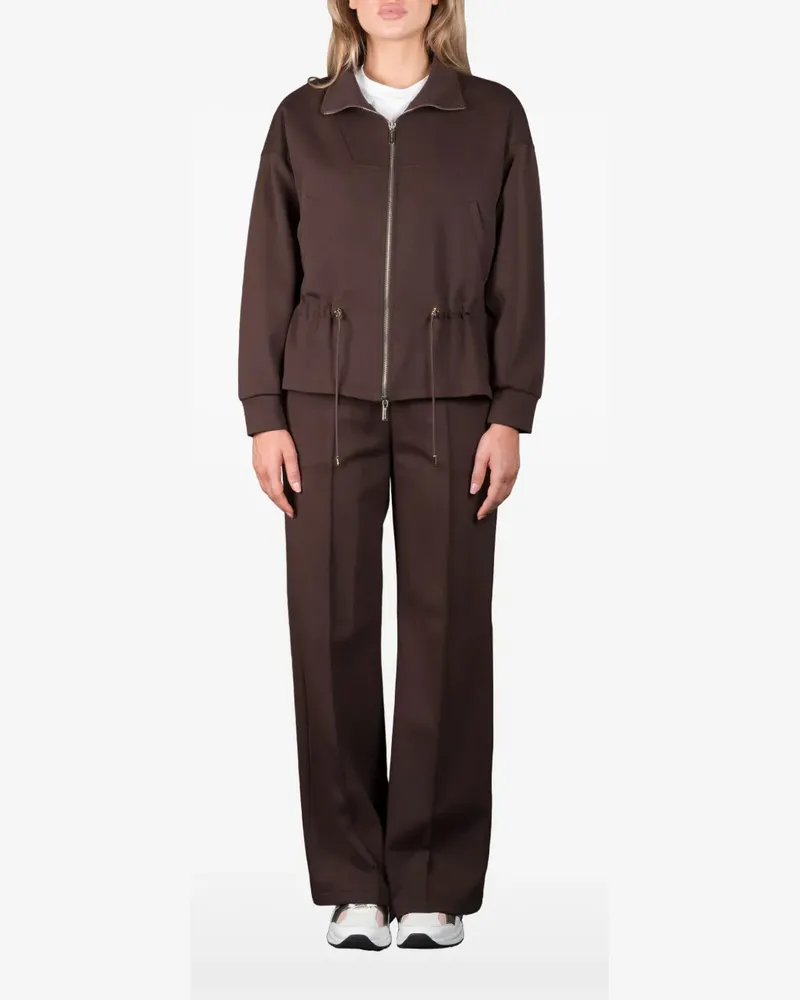 MOORER Derice-It drawstring-detail sweatshirt - Braun Braun