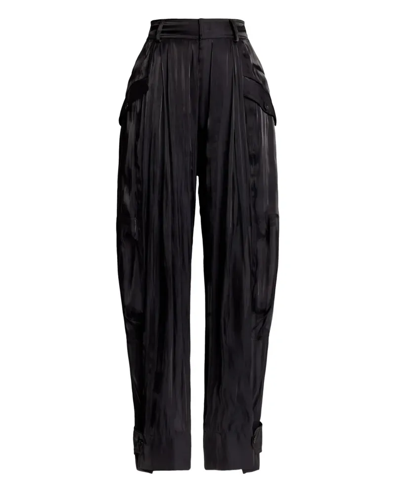 Ralph Lauren Sonya Hose mit hohem Bund - Schwarz Schwarz