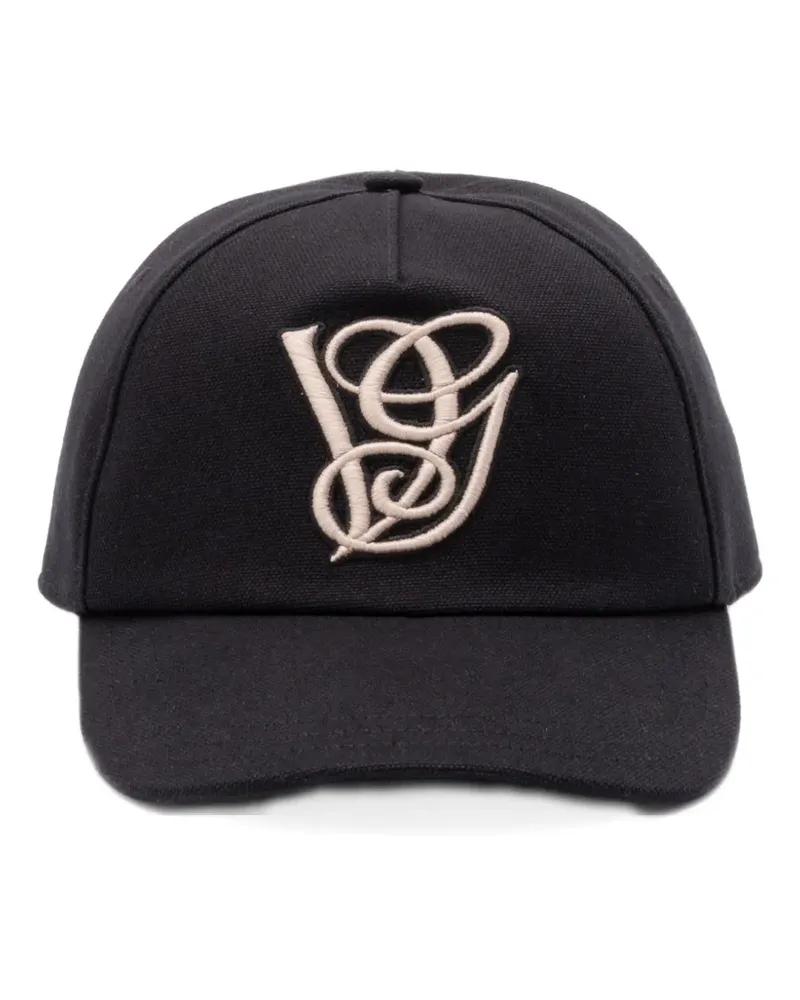 Valentino Garavani logo-embroidered baseball cap - Schwarz Schwarz
