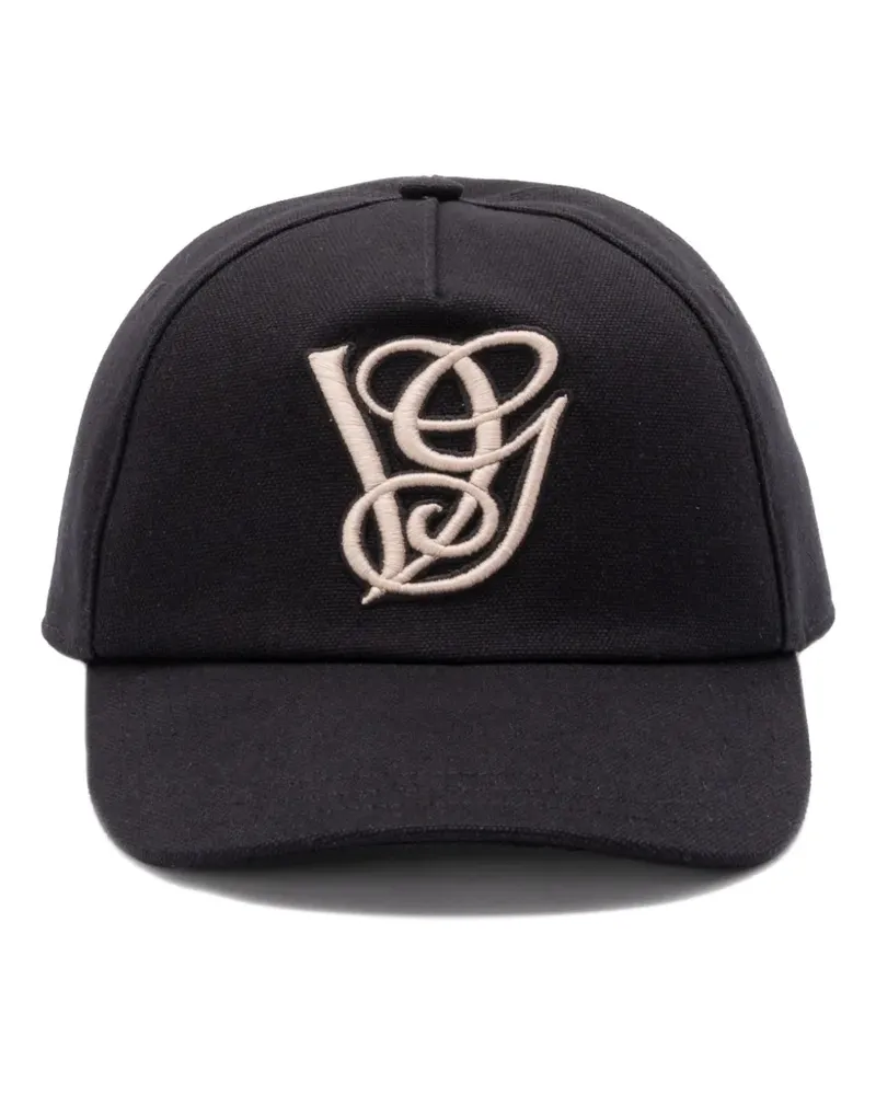 Valentino Garavani logo-embroidered baseball cap - Schwarz Schwarz