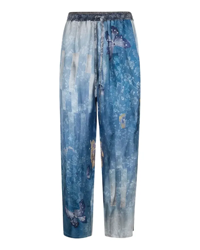 Pierre-Louis Mascia Hose mit Blumen-Print - Blau Blau