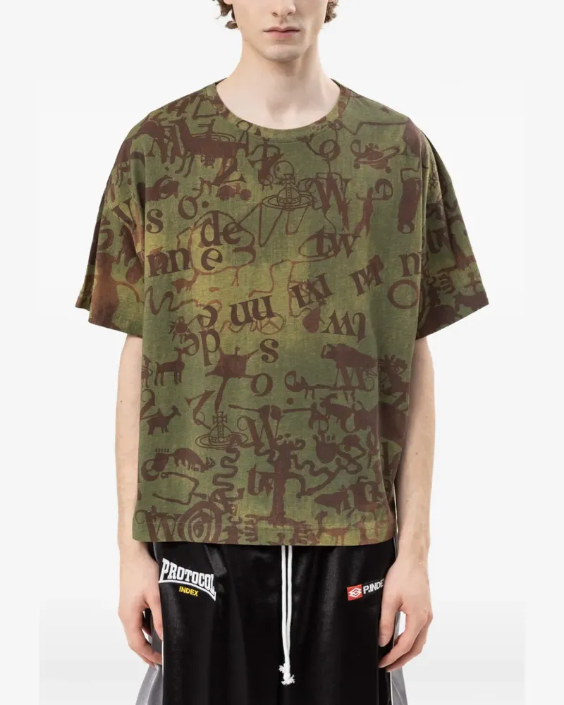 Vivienne Westwood T-Shirt im Oversized-Look - Grün Grün