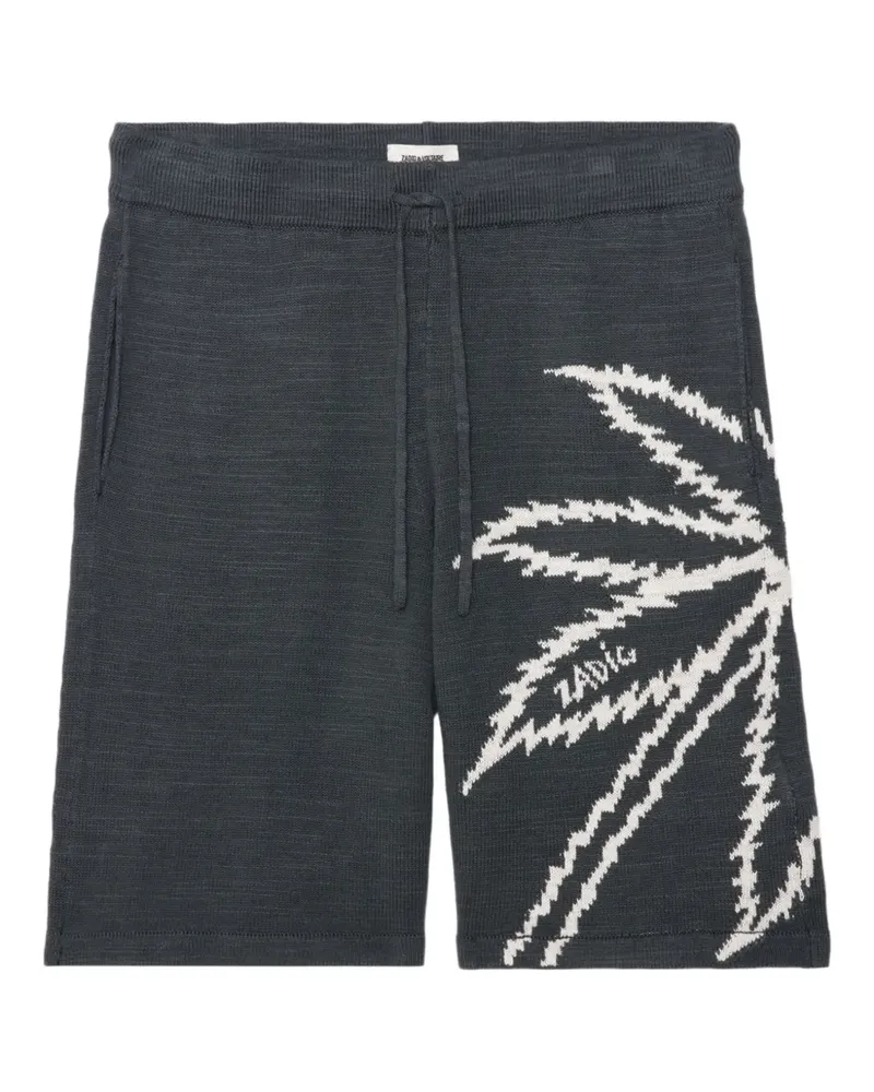 Zadig & Voltaire Shorts mit Palmen-Print - Grau Grau