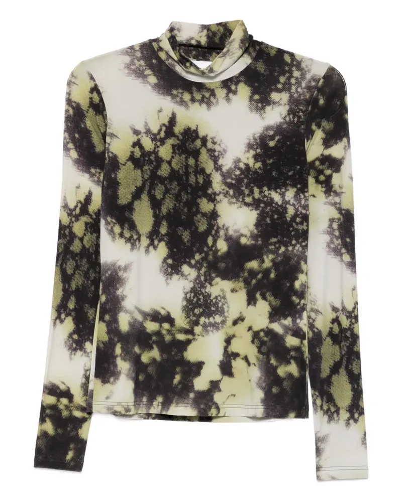 christian wijnants Tugal Rollkragenoberteil mit Print - Grün Grün