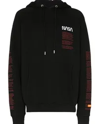 Heron Preston Hoodie mit NASA-Print Schwarz