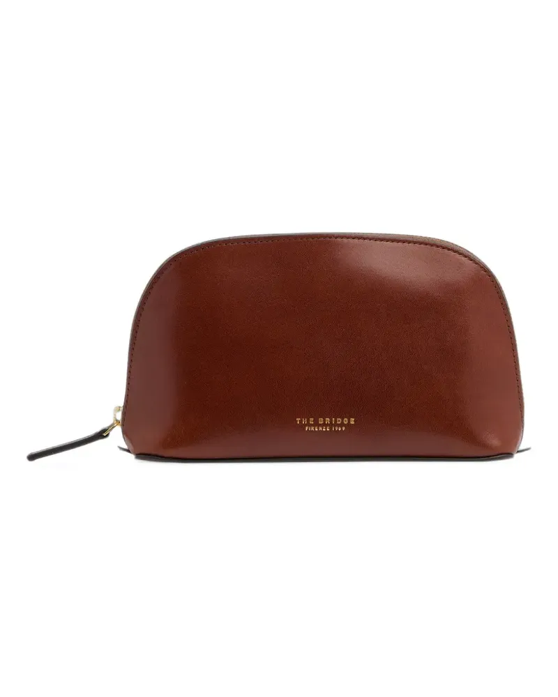 The Bridge Kosmetiktasche aus Leder - Braun Braun