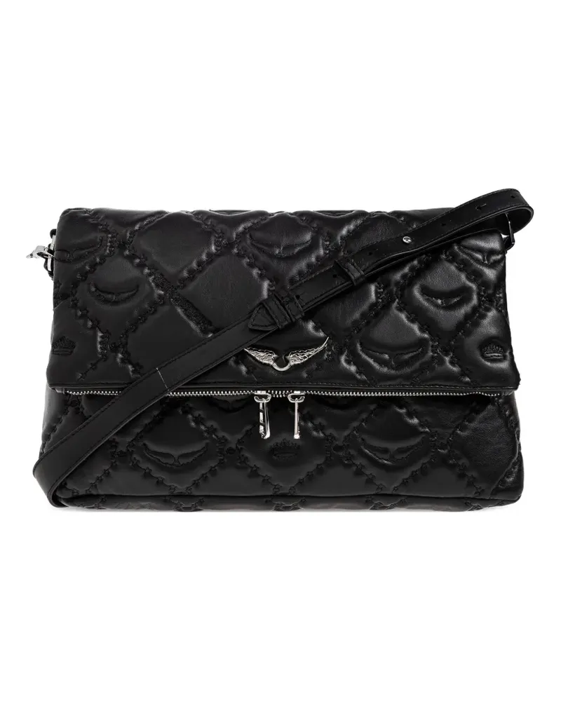 Zadig & Voltaire Gesteppte Schultertasche - Schwarz Schwarz