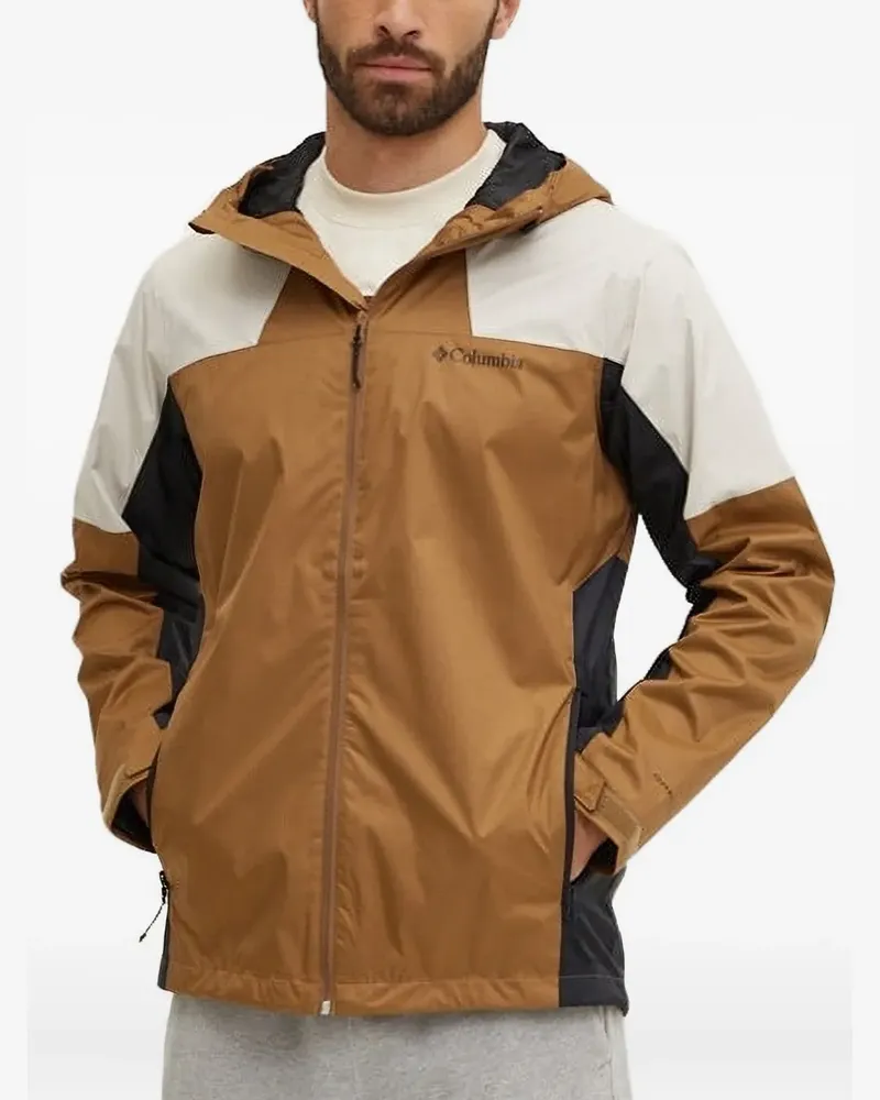 Columbia Sportswear Company Zweifarbige Kapuzenjacke - Braun Braun
