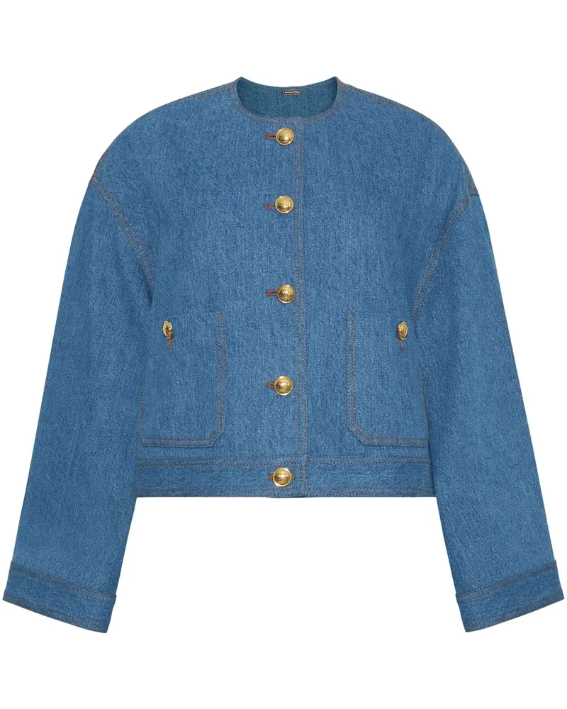 Adam Lippes Nessy Jeansjacke - Blau Blau