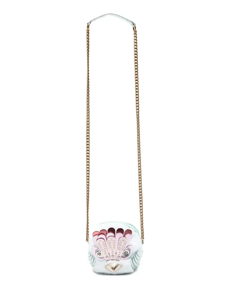 Kurt Geiger Umhängetasche mit Pom Eagle-Print - Blau Blau