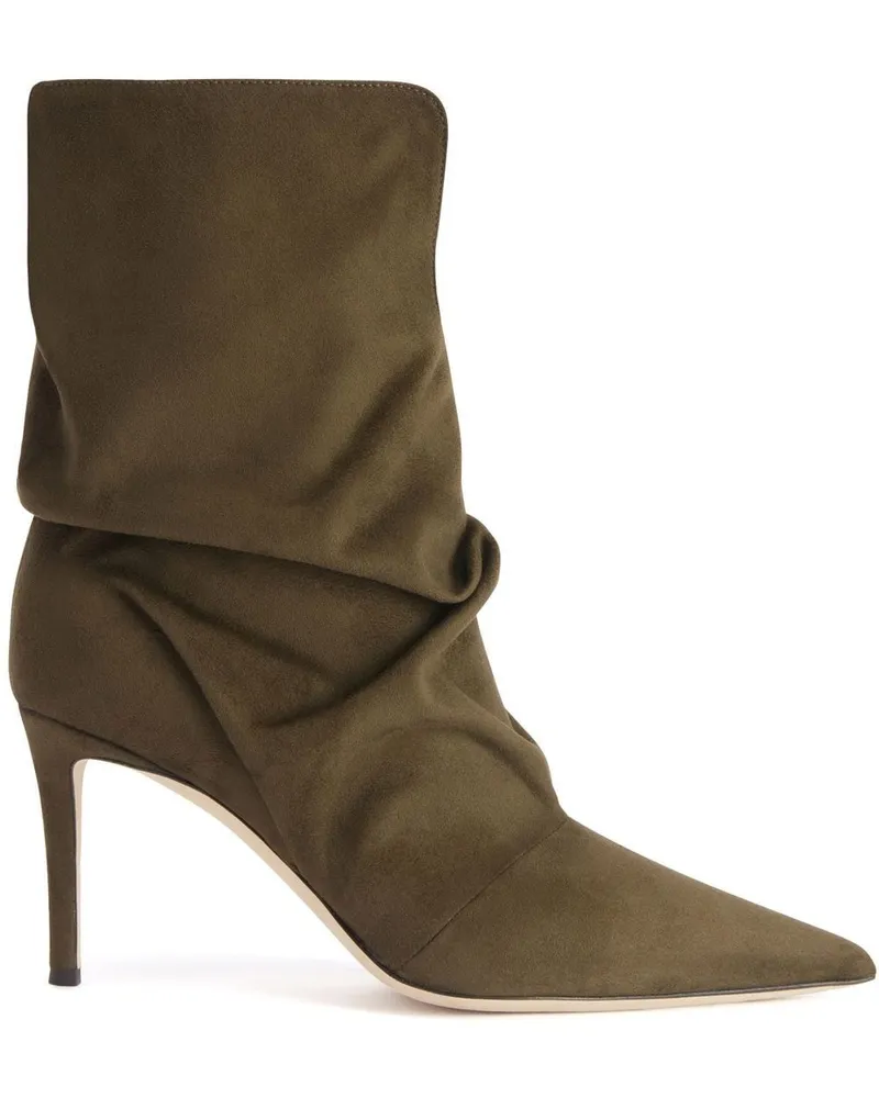 Giuseppe Zanotti Geschoppte Yunah Stiefel 85mm Grün