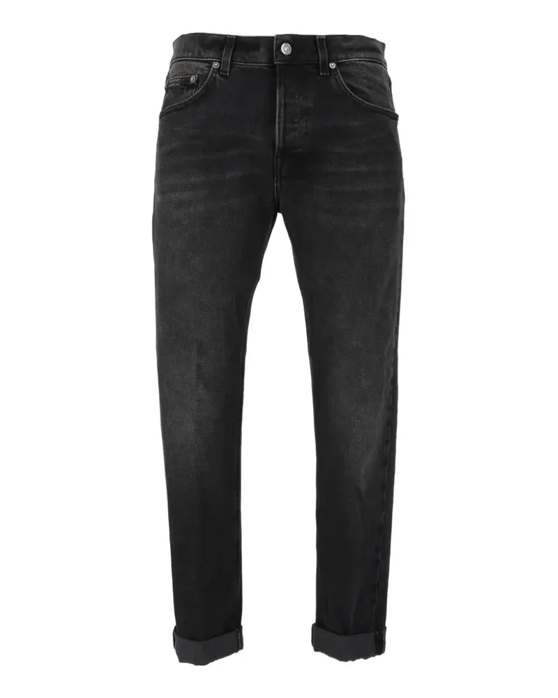 Dondup Ausgeblichene Slim-Fit-Jeans - Schwarz Schwarz