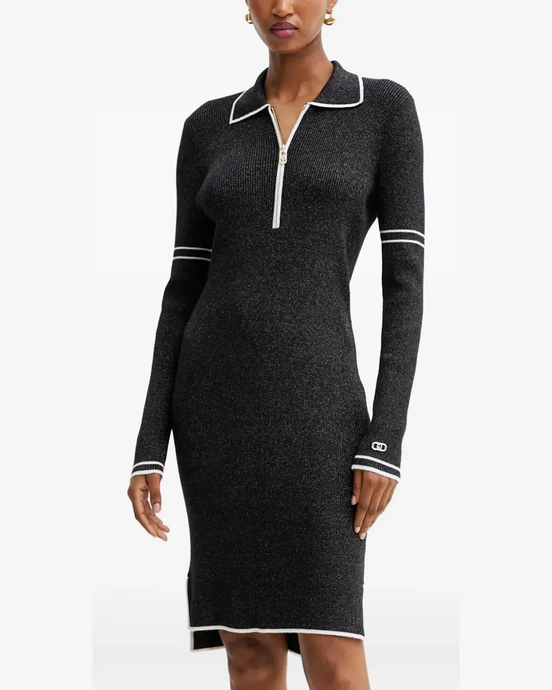 Liu Jo Kleid mit Reißverschluss - Schwarz Schwarz