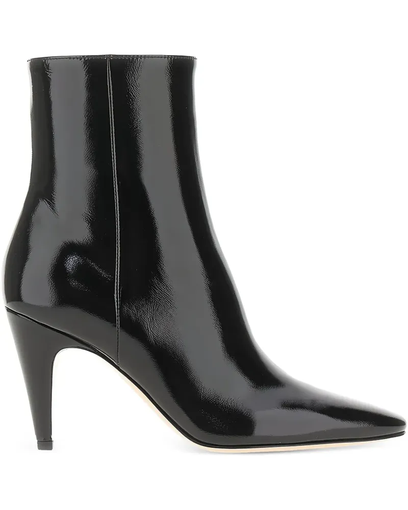 Gianvito Rossi Stiletto-Stiefel aus Lackleder 80mm - Schwarz Schwarz