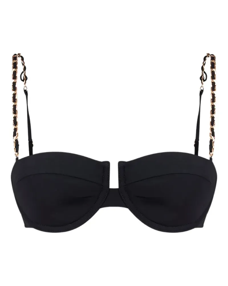 Zimmermann Roselight chain-link strap bikini top - Schwarz Schwarz