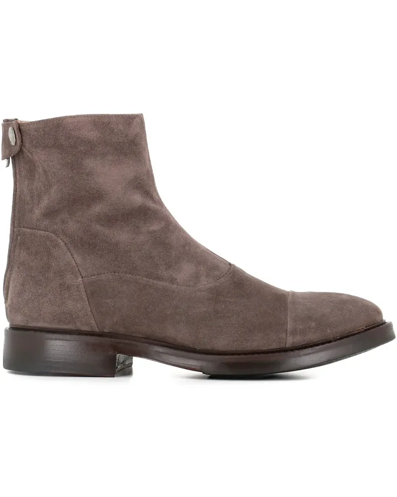 Alberto Fasciani Wildlederstiefel mit Reißverschluss 30mm - Grau Grau