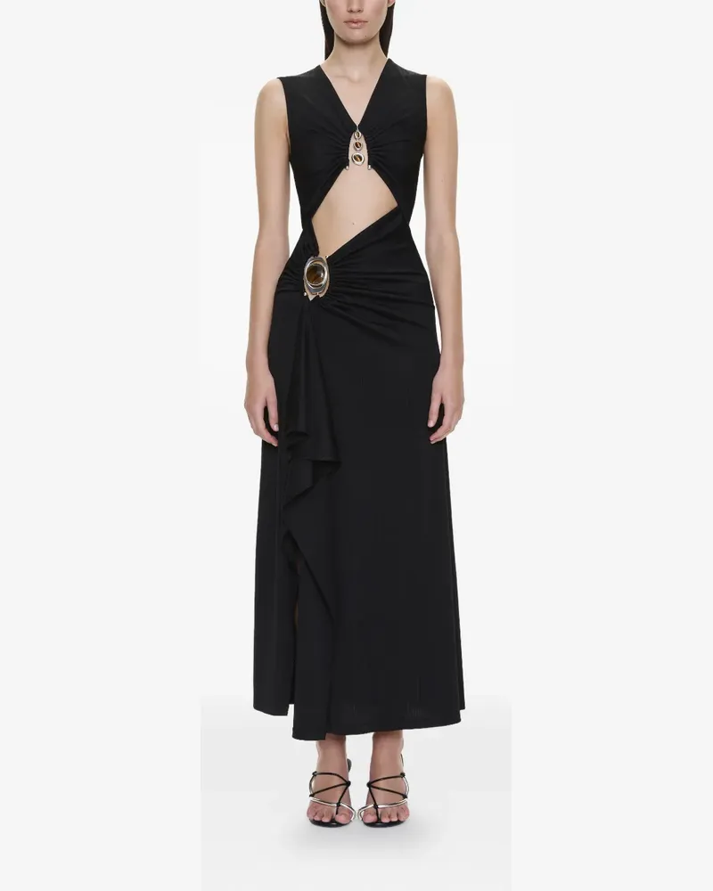 Christopher Esber Droplet Crystal Separation Midikleid - Schwarz Schwarz