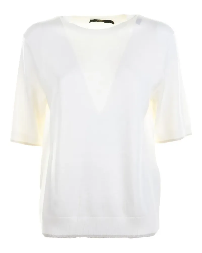 Seventy short-sleeve crew-neck top - Weiß Weiß