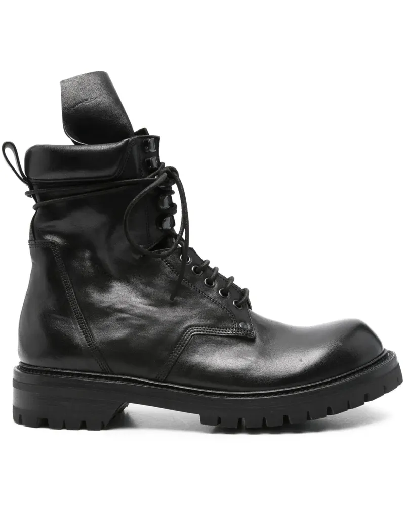 Rick Owens Army Bikerstiefel - Schwarz Schwarz