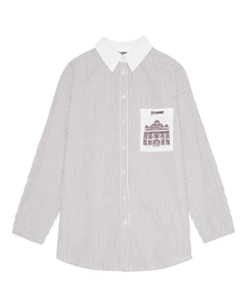 OpéraSPORT Frèdèric Hemd mit Streifen - Weiß Weiß